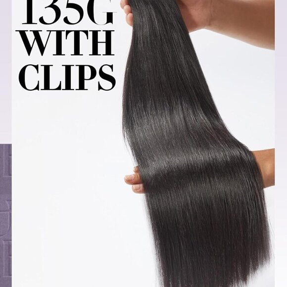 Yaki Straight Clip in Hair Extensions Real Human Hair For Women 100% Unprocessed - Picture 6 of 8